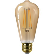 Tr Ledclassic E27 Lamba, Altın, 40 W Yerine Geçer, Sıcak Beyaz (1800 Kelvin), Dekoratif Lamba