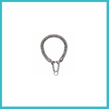 Defne Store 2 Sıra Zincir Köpek Boyun Tasması 55 cm 2,5 mm Dfnbez