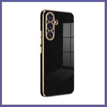 Nida Samsung Galaxy S25 Plus Uyumlu Kılıf Volet Silikon - Siyah Nıda