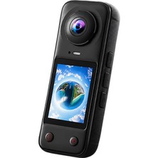 Tr X5 Pro 360 Derece Aksiyon Kamera 4K Çift Lensli 2 x 200° Geniş Açı IPS Ekranlı Panoramik