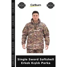 Carlburn Single Sword Softshell Erkek Kışlık Parka Doğa Yürüyüşü Giysisi Mevsimlik Giyim Soğuktan Koruyan