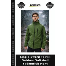Carlburn Single Sword Taktik Outdoor Softshell Yağmurluk Mont Mevsimlik Ceket Aktivite Kıyafeti Spor Giyim