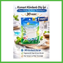 Bezos Ksmart Kürdanlı Diş Ipi 30 Adet Floss Picks Diş Arası Temizleyici 1 Paket Arz