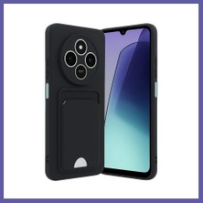 Nida Redmi 14C Uyumlu Kelvin Kartvizitli Silikon - Siyah Nıda
