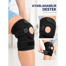 Tr My Best Store Ligamentli Diz Desteği Kısa Dizlik Ayarlanabilir Cırtlı Açık Patella Tasarım