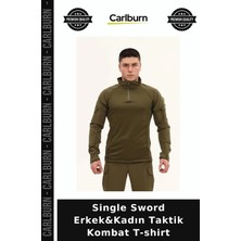 Carlburn Single Sword Erkek&kadın Taktik Kombat T-Shirt Aktivite Giysisi Hava Alan Mevsimlik Giyim