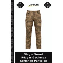 Carlburn Single Sword Rüzgar Geçirmez Softshell Pantolon Avcı Pantolonu Hediye Seçeneği Dis Giyim