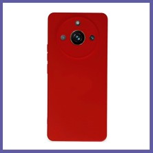 Nida Realme 11 Pro Uyumlu Kılıf Nano Içi Kadife Silikon - Kırmızı Nıda