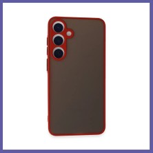 Nida Samsung Galaxy S24 Uyumlu Kılıf Montreal Silikon Kapak - Kırmızı Nıda