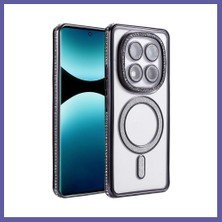 Nida Redmi Note 15 Pro Plus 5g Uyumlu Joke Simli Magneticsafe Kılıf - Siyah Nıda