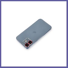 Nida iPhone 12 Uyumlu Metal Kamera Lens Koruma Cam - Kırmızı Nıda