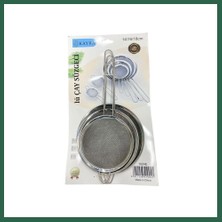 Vintessy Vıntessy 3'li Metal Süzgeç 14-16-18 cm BZS01