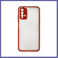 Nida Redmi 9t Uyumlu Kılıf Montreal Silikon Kapak - Kırmızı Nıda