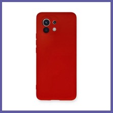 Nida Mi 11 Uyumlu Kılıf Nano Içi Kadife Silikon - Kırmızı Nıda