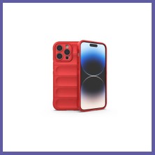Nida iPhone 15 Pro Uyumlu Kılıf Optimum Silikon - Kırmızı Nıda