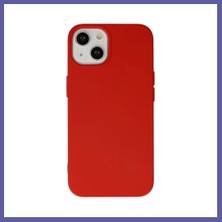Nida iPhone 15 Pro Uyumlu Kılıf Nano Içi Kadife Silikon - Kırmızı Nıda