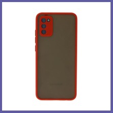 Nida Samsung Galaxy A03S Uyumlu Kılıf Montreal Silikon Kapak - Kırmızı Nıda