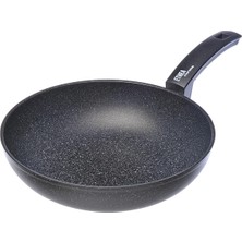 Hype Store Etnea Wokpfanne 28 Cm, Aluminium, Schwarz, 28 cm