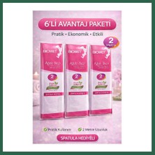 Vintessy Vıntessy Biowet Ağda Bezi 2 Metre Spatula Hediyeli Epilasyon Bezi Dayanıklı Tüy Dökme Bezi 6 Paket BZS01