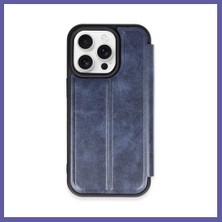 Nida iPhone 14 Pro Uyumlu Kılıf Flip Cover - Lacivert Nıda