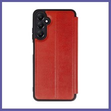 Nida Samsung Galaxy A56 Uyumlu Kılıf Flip Cover - Kırmızı Nıda