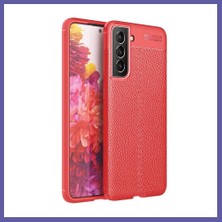Nida Samsung Galaxy S21 Fe Uyumlu Kılıf Auto Focus Kapak - Kırmızı Nıda
