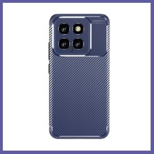 Nida Mi 14T Uyumlu Kılıf Auto Focus Karbon Kapak - Lacivert Nıda