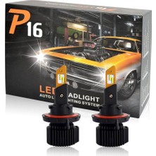 Gümrük Bey P16 H7 Yüksek Güçlü 50W LED Aydınlatma Kiti Far Lambası - Beyaz Işık, Maksimum Görüş