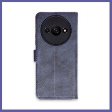 Nida Redmi A3 4g Uyumlu Kılıf Trend S Plus Kapaklı Kılıf - Lacivert Nıda