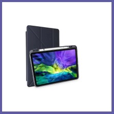 Nida iPad Pro 11 (2024) Kılıf Kalemlikli Mars Tablet Kılıfı - Lacivert Nıda