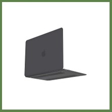 Bezos Macbook Air 13.3 Macbook Buzlu Kapak - Füme HB006