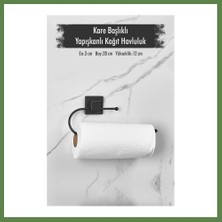 Bezos Yapışkanlı Kare Başlıklı Siyah Kağıt Havluluk HB006