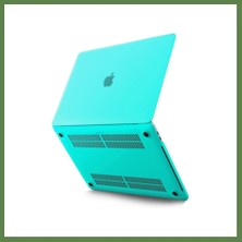 Bezos Macbook Pro 13 2020 Macbook Buzlu Kapak - Yeşil HB006