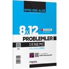 Marka Yayınları 2025 Kpss Dgs Ales Yeni Nesil 8X12 Tamamı Video Çözümlü Problemler Deneme