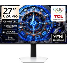 Tr 27C2A Pro Gaming Monitörü 27 1ms 160Hz Dual-Mode UHD 4K Qd-Mini LED Profesyonel Oyuncu Monitör