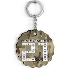 BK Gift Kişiye Özel Bedelli Askerlik Tasarımlı Ahşap Anahtarlık - 2
