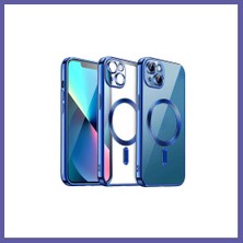 Nida iPhone 15 Uyumlu Kılıf Kross Magneticsafe Kapak - Lacivert Nıda