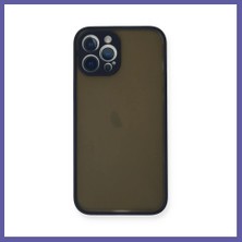 Nida iPhone 12 Pro Uyumlu Kılıf Montreal Silikon Kapak - Lacivert Nıda