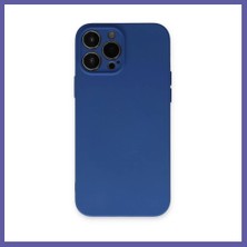 Nida iPhone 13 Pro Max Uyumlu Kılıf Nano Içi Kadife Silikon - Lacivert Nıda