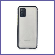 Nida Samsung Galaxy A02S Uyumlu Kılıf Miami Şeffaf Silikon - Lacivert Nıda