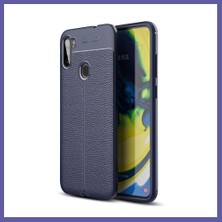 Nida Samsung Galaxy A11 Uyumlu Kılıf Auto Focus Kapak - Lacivert Nıda