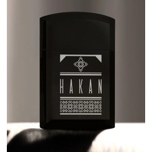 BK Gift Kişiye Özel Isimli Siyah Metal Çakmak - 26