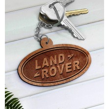 BK Gift Land Rover Logolu Ahşap Anahtarlık-1