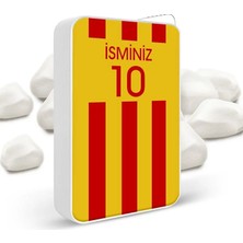 BK Gift Kişiye Özel Metal Taraftar Çakmak (Sarı Kırmızı) 001