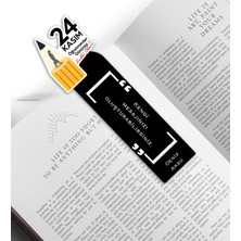 Bk Gift Kişiye Özel Isimli Öğretmenler Günü Tasarımlı Ahşap Kitap Ayracı - 9, Öğretmene Hediye, Öğretmenler Günü
