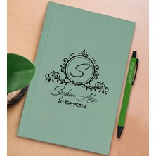 Bk Gift Kişiye Özel Isimli Su Yeşili Sert Kapaklı Defter ve Tükenmez Kalem Seti, Arkadaşa Hediye, Yeni Iş Hediyesi, Doğum Günü Hediyesi-20