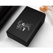 Bk Gift Kişiye Özel Isimli Siyah Metal Sigara Tabakası-7, Arkadaşa Hediye, Isimli Sigaralık, Metal Sigara Kutusu