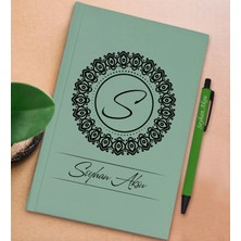 Bk Gift Kişiye Özel Isimli Su Yeşili Sert Kapaklı Defter ve Tükenmez Kalem Seti, Arkadaşa Hediye, Yeni Iş Hediyesi, Doğum Günü Hediyesi-15