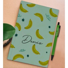 Bk Gift Kişiye Özel Isimli Su Yeşili Sert Kapaklı Defter ve Tükenmez Kalem Seti, Arkadaşa Hediye, Yeni Iş Hediyesi, Doğum Günü Hediyesi-13