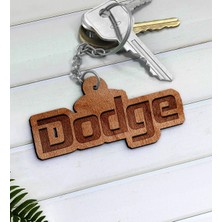 BK Gift Dodge Logolu Ahşap Anahtarlık-1
